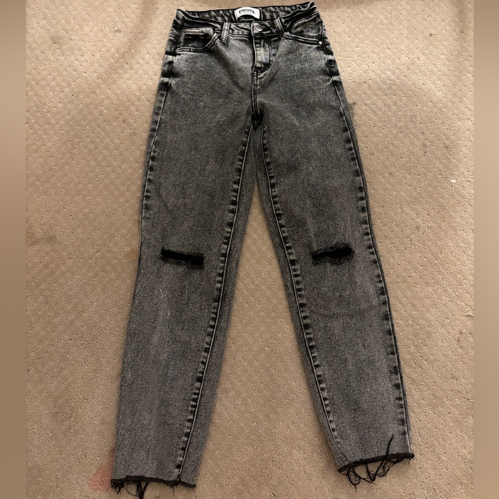 Size 23 high rise straight leg jeans RSQ.